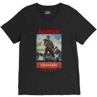 Sapper Army Combat Engineer Corps Veterans And Military V-neck Tee | Artistshot