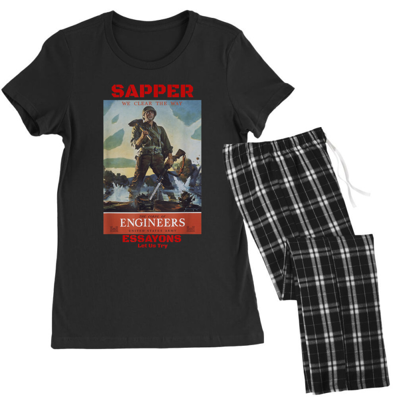 Sapper Army Combat Engineer Corps Veterans And Military Women's Pajamas Set by BessieCarolyn | Artistshot