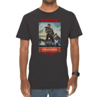 Sapper Army Combat Engineer Corps Veterans And Military Vintage T-shirt | Artistshot