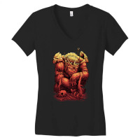 King Of The Apes, The King Of The Apes, King, King Of The Apes Art, Ki Women's V-neck T-shirt | Artistshot
