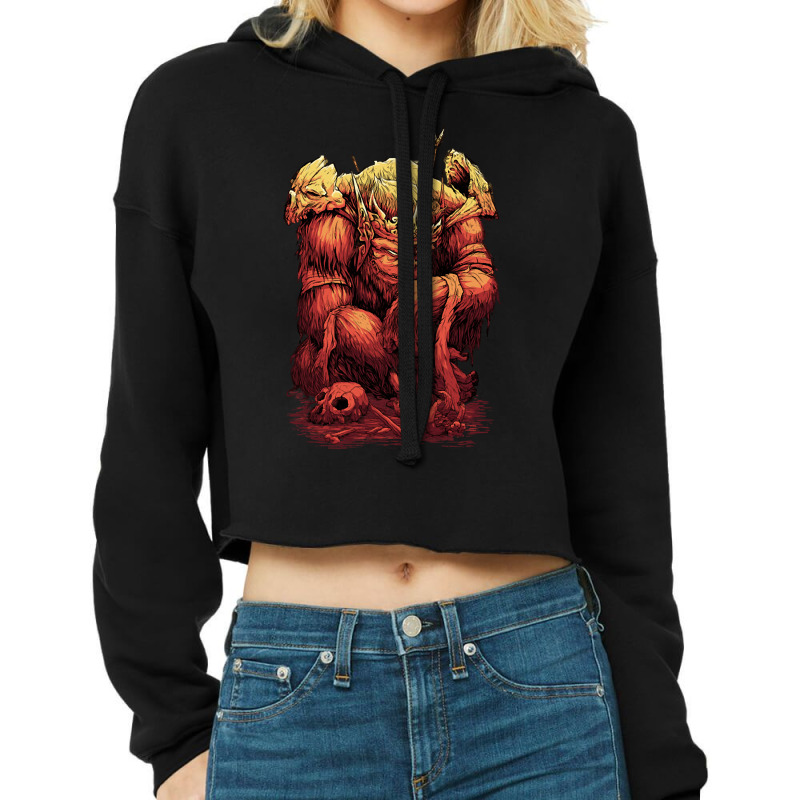 King Of The Apes, The King Of The Apes, King, King Of The Apes Art, Ki Cropped Hoodie | Artistshot