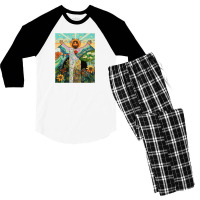 All Creation Sings His Praise Men's 3/4 Sleeve Pajama Set | Artistshot