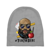 Light Skinned Bald Teacher Life Baby Beanies | Artistshot