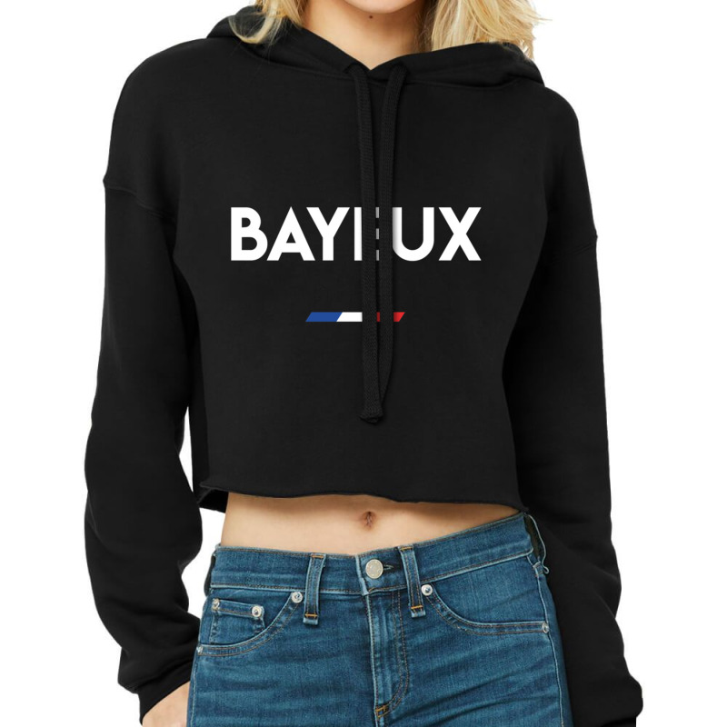 Bayeux France Cropped Hoodie by cm-arts | Artistshot