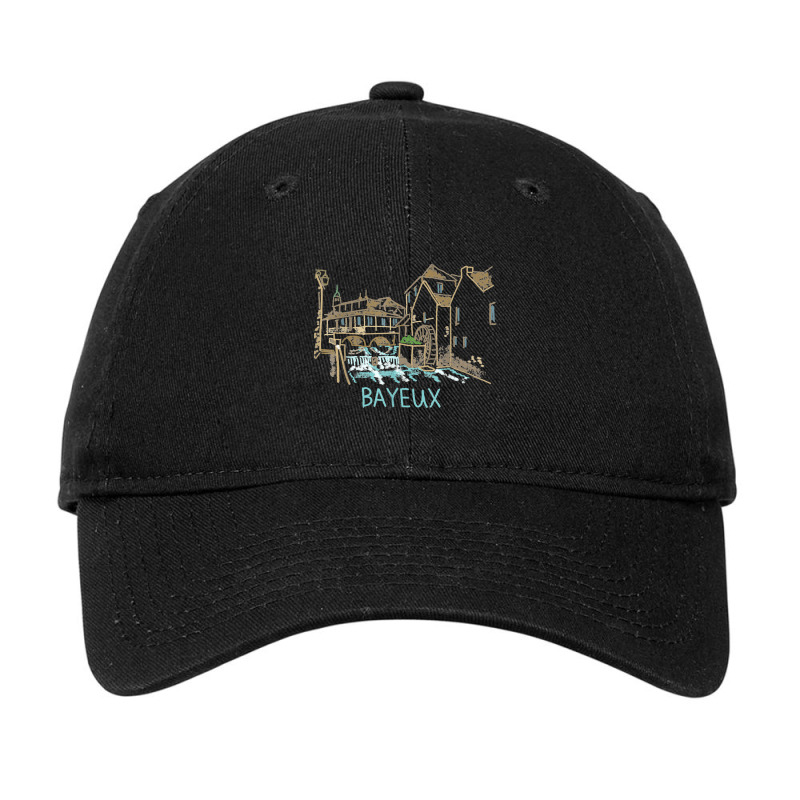 Bayeux France Unique Hand Drawn Art Gift Men Women Adjustable Cap by cm-arts | Artistshot