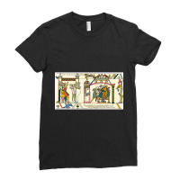 Bayeux Tapestry - Halley_s Comet Ladies Fitted T-shirt | Artistshot