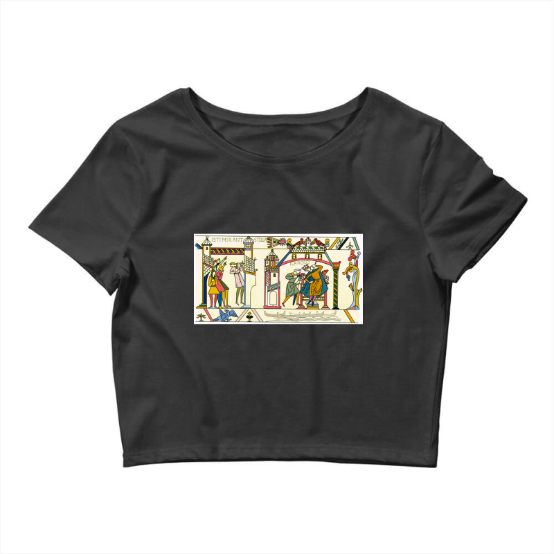 Bayeux Tapestry - Halley_s Comet Crop Top by cm-arts | Artistshot