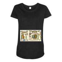 Bayeux Tapestry - Halley_s Comet Maternity Scoop Neck T-shirt | Artistshot