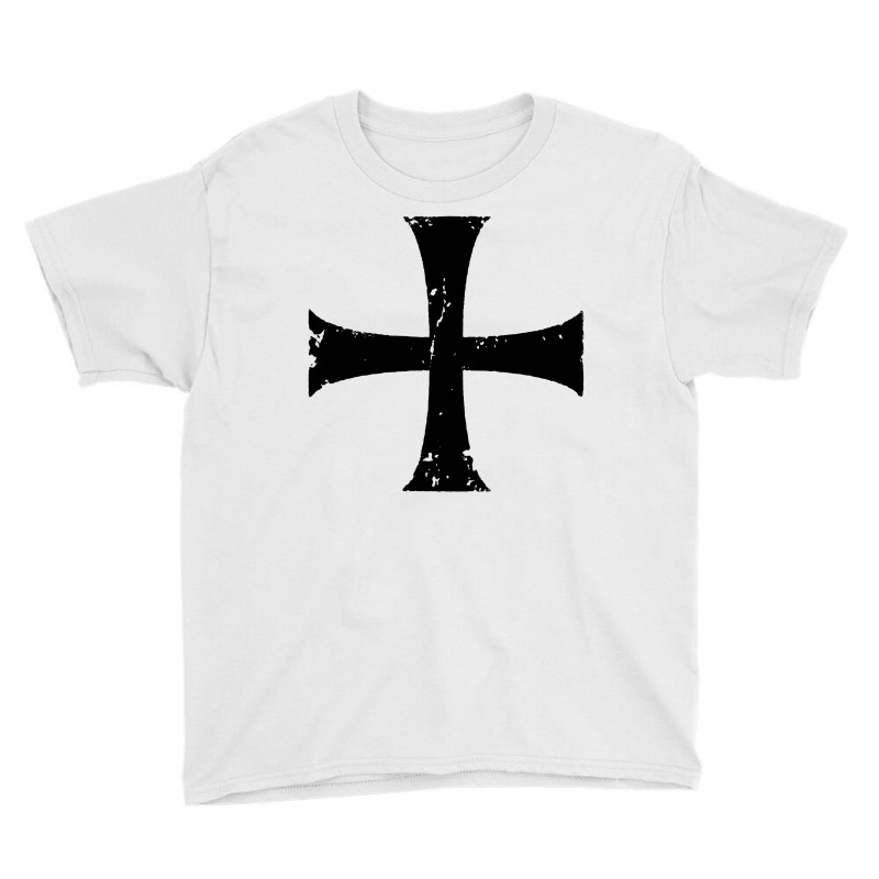 Distressed Crusader Knights Templar Youth Tee | Artistshot