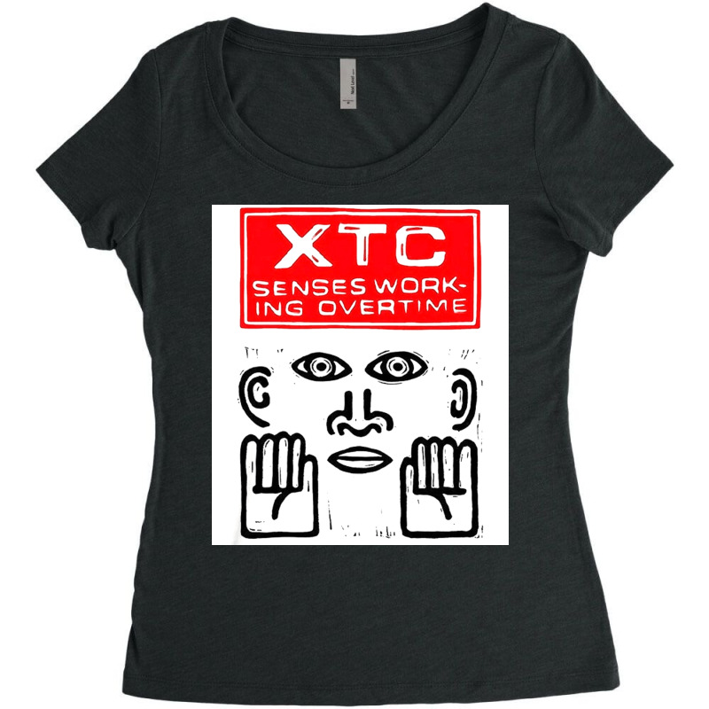 Xtc Senses Working Overtime, New Wave Rock, Xtc, Senses Working Overti Women's Triblend Scoop T-shirt by SHODSPADS | Artistshot