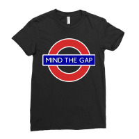 London Souvenir Mind The Gap Underground Tube Ladies Fitted T-shirt | Artistshot