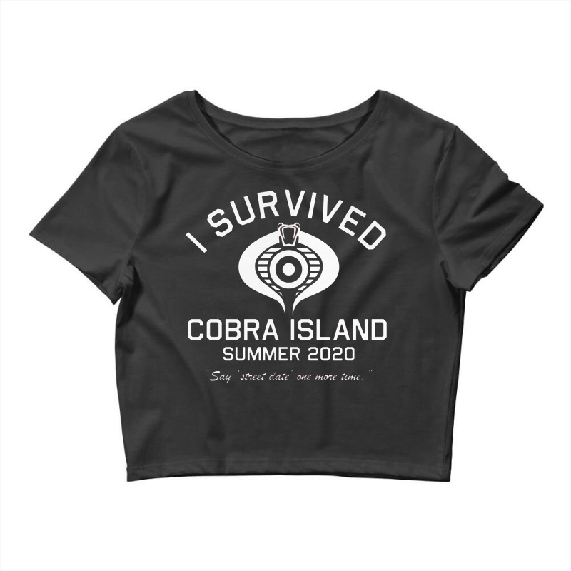 Cobra Island Survivor (white) Crop Top by cm-arts | Artistshot