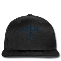 Block Island Ri Vintage Navy Crossed Oars & Boat Anchor Printed Hat | Artistshot