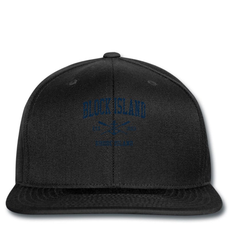 Block Island Ri Vintage Navy Crossed Oars & Boat Anchor Printed hat by cm-arts | Artistshot