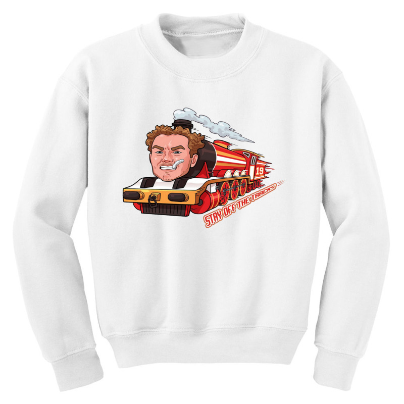 Stay Off The Tracks Tire Vintage Youth Sweatshirt by saterseim | Artistshot