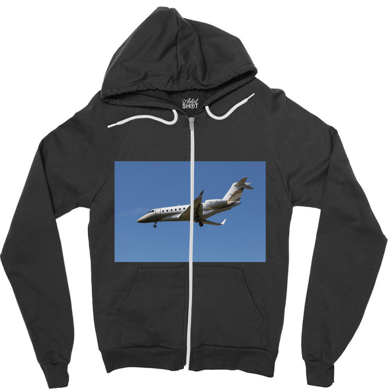 Private Jet Zipper Hoodie by cm-arts | Artistshot