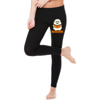 Booooks Ghost Boo Read Books Library Teacher Halloween Cute Legging | Artistshot