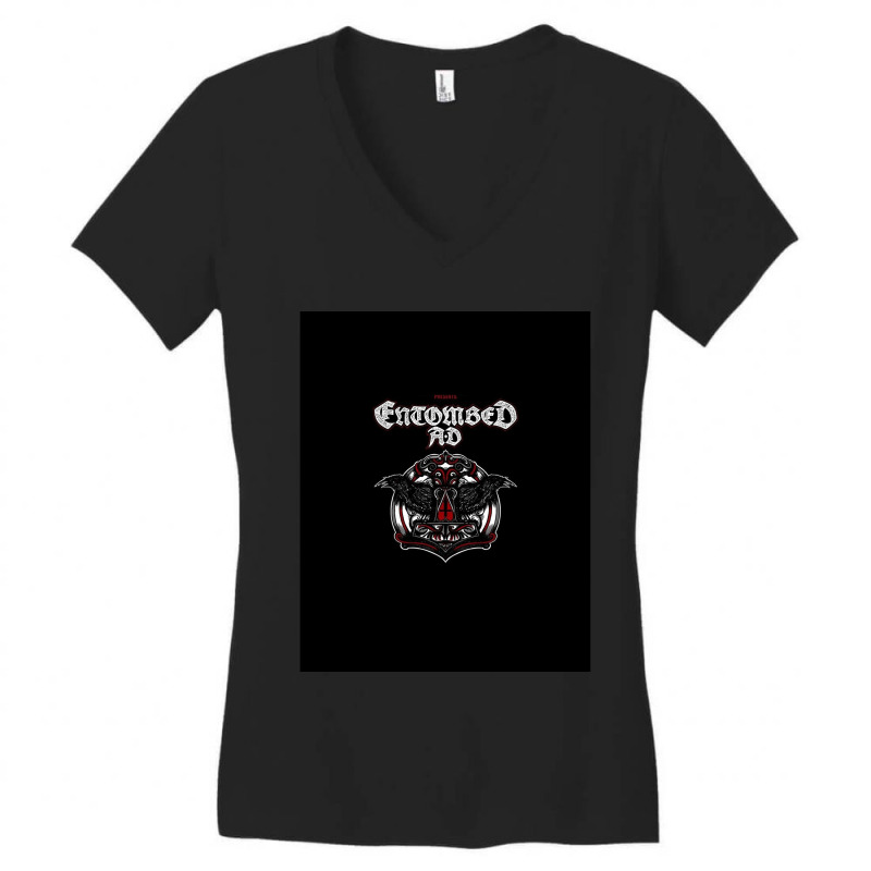 Entombed Ad Graphic Women's V-neck T-shirt | Artistshot