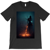 Runic Witch Gift For Art Lover T-shirt | Artistshot