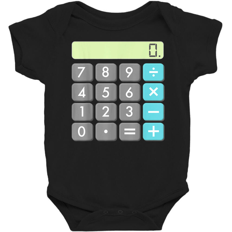 Calculator Halloween Costume Shirt Math Geek Scary Cool Gift Baby Bodysuit by Newart | Artistshot