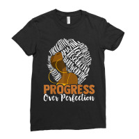 Progress Over Perfection Teacher Black History Month Music Vintage Ladies Fitted T-shirt | Artistshot