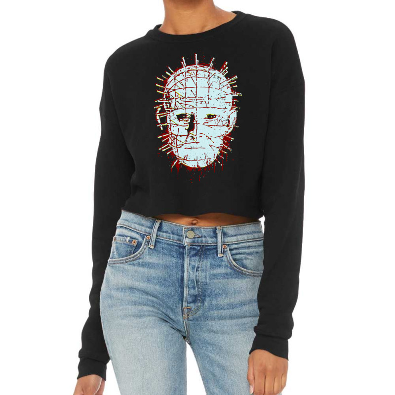 Day Gift Halloween Hellraiser The Movies Funny Fans Cropped Sweater by Artists-Zoe | Artistshot