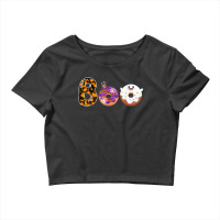 Boo Donuts Ghost Funny Halloween Donut Crop Top | Artistshot