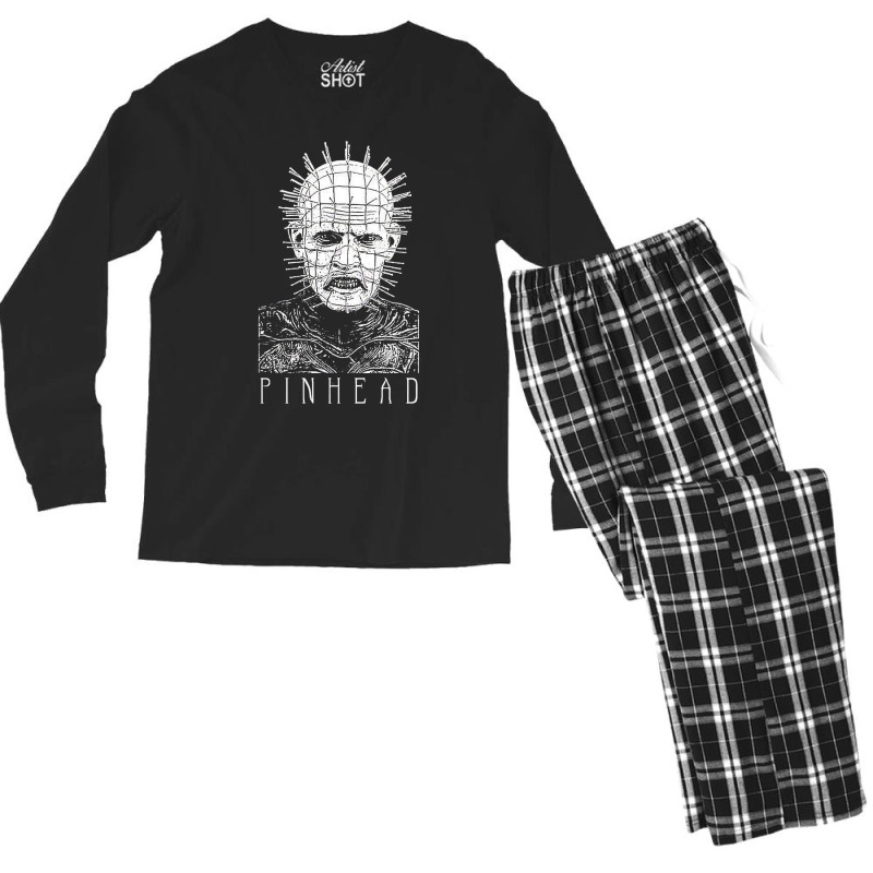 Funny Gift Halloween Hellraiser The Movies Gift Fans Men's Long Sleeve Pajama Set by Artists-Zoe | Artistshot