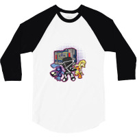 Old Skool Cartoon B Boys G I Joe 3/4 Sleeve Shirt | Artistshot