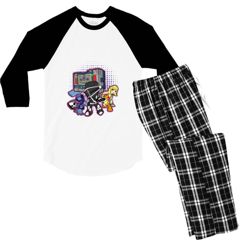 Old Skool Cartoon B Boys G I Joe Men's 3/4 Sleeve Pajama Set | Artistshot