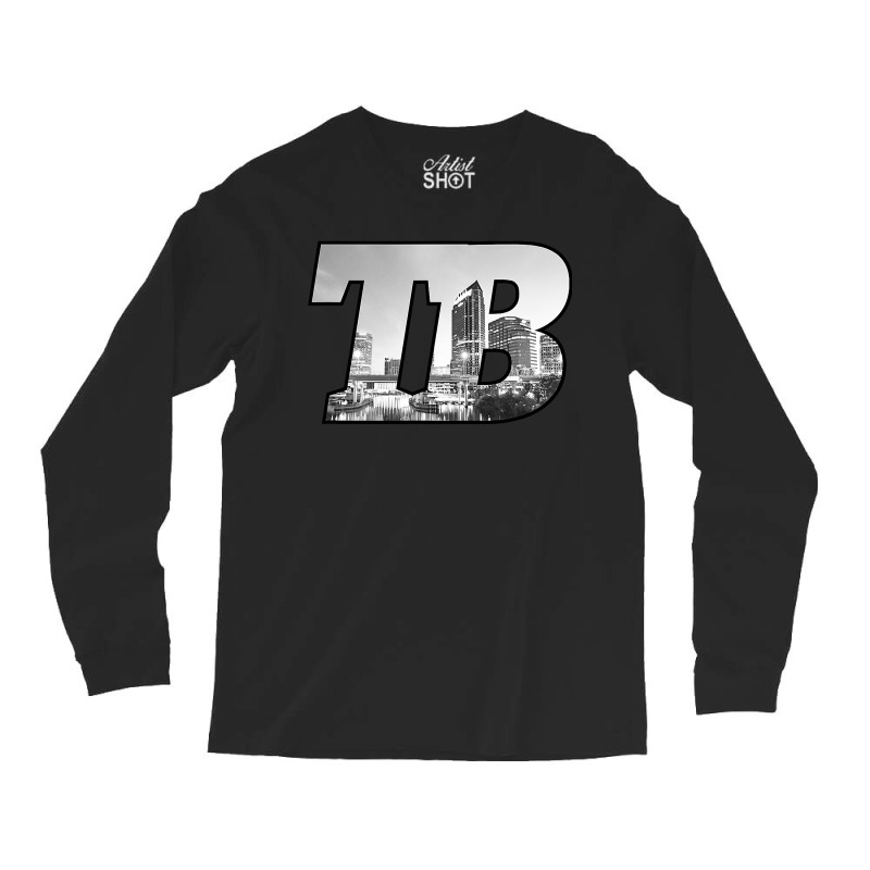 Tb Tampa Bay City Skyline Of Tampa Bay, Florida Long Sleeve Shirts by cm-arts | Artistshot