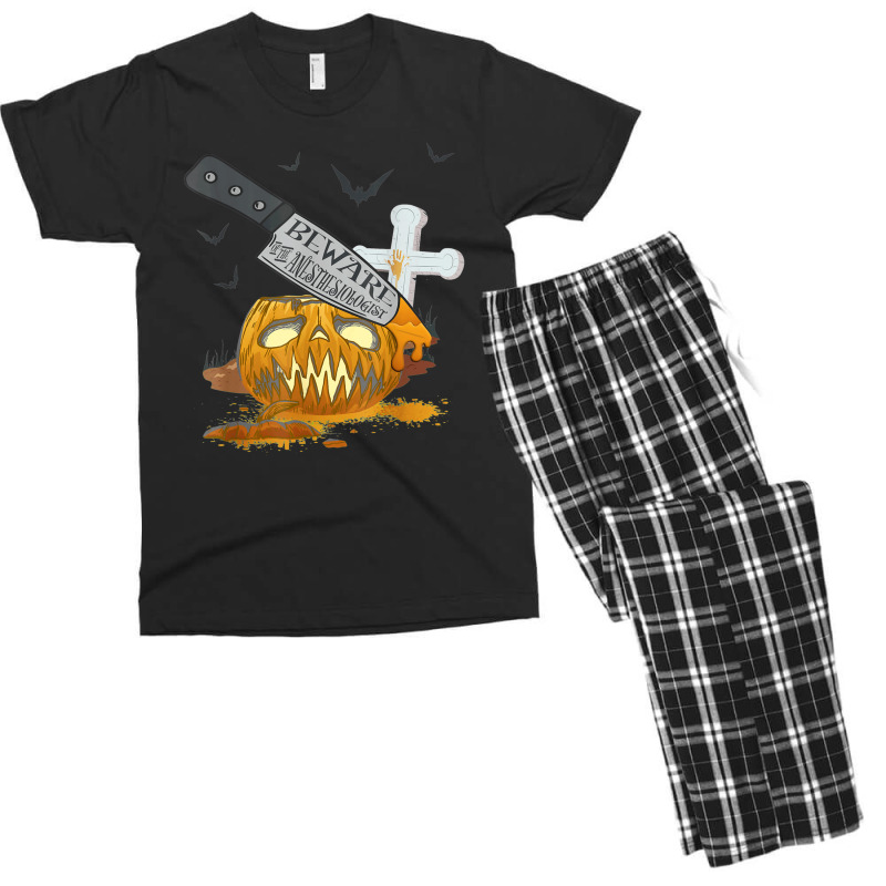 Anesthesiologist Funny Halloween Party Men's T-shirt Pajama Set | Artistshot