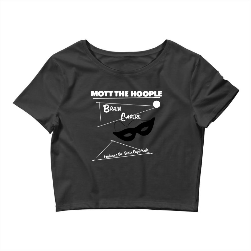 Mott The Hoople Brain Capers Fitted Jersey Tee Crop Top by cm-arts | Artistshot