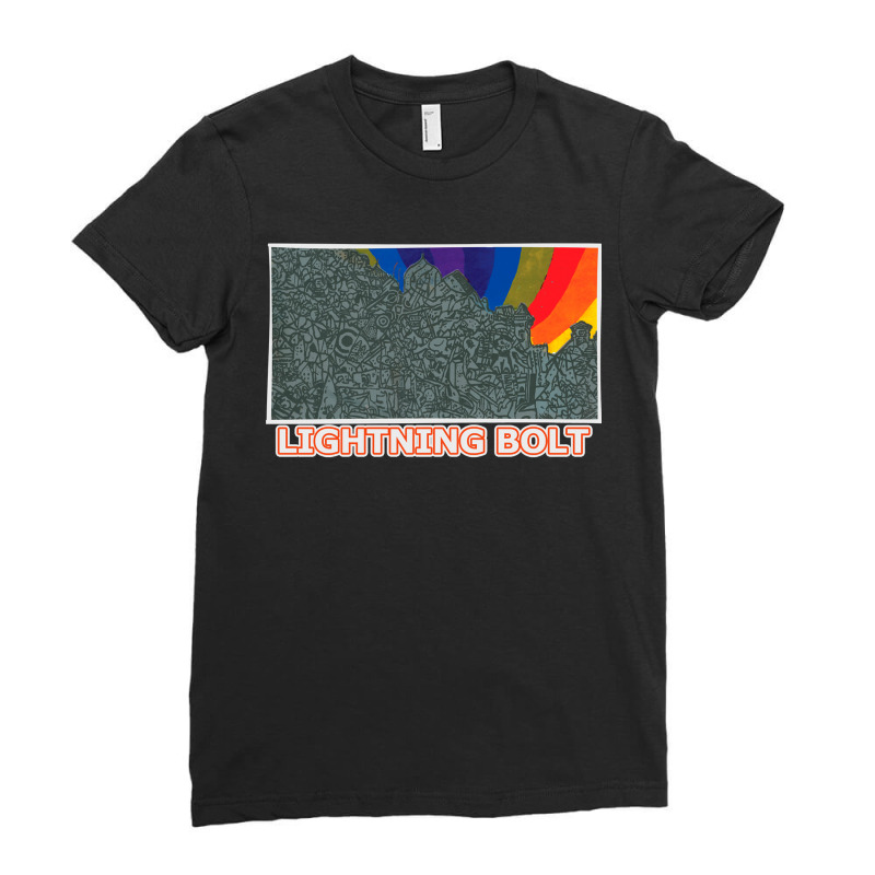 Lightning Bolt Ladies Fitted T-Shirt by cm-arts | Artistshot