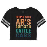 Funny People With Ar's Don'gein Cattle Cars Characters Video Game Scorecard Crop Tee | Artistshot