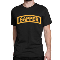 Army Sapper Tab Combat Engineer T - 20434s Classic T-shirt | Artistshot