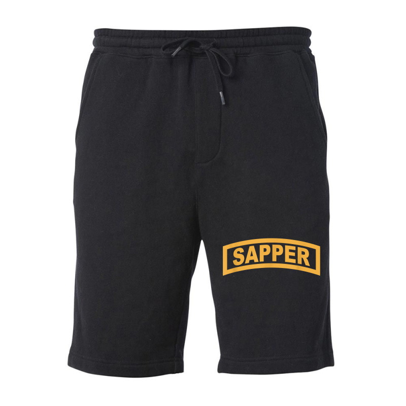 Army Sapper Tab Combat Engineer T - 20434s Fleece Short by MichiKametani | Artistshot