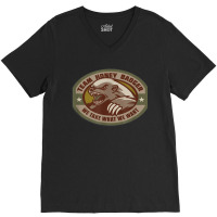 Team Honey Badger Military Morale Patch Veteran V-neck Tee | Artistshot