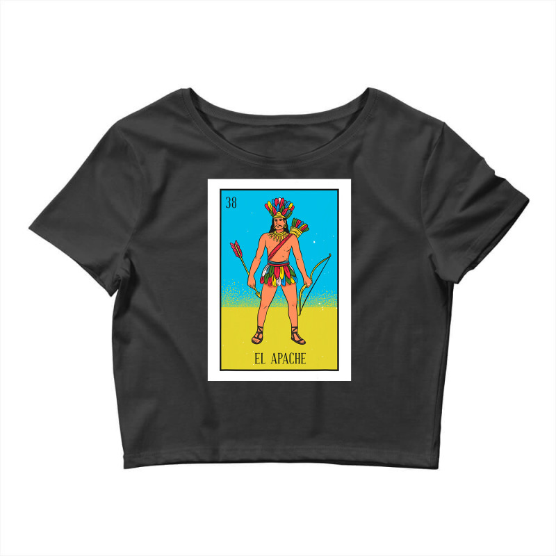 El Indio Lottery Gift The Indian Card Mexican Lottery Crop Top by cm-arts | Artistshot