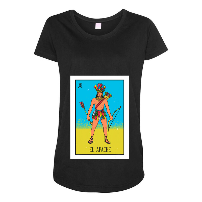 El Indio Lottery Gift The Indian Card Mexican Lottery Maternity Scoop Neck T-shirt by cm-arts | Artistshot