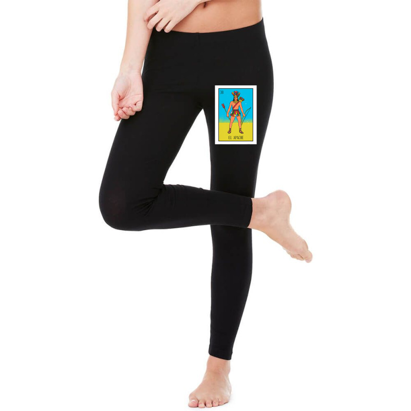 El Indio Lottery Gift The Indian Card Mexican Lottery Legging by cm-arts | Artistshot