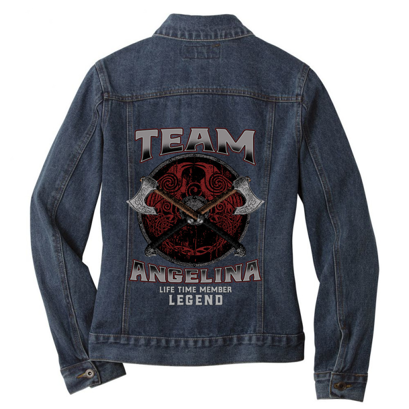 Funny Men Angelina Pretty Men Women Ladies Denim Jacket by Artist-Taniya | Artistshot