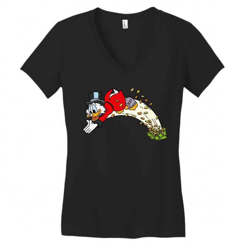 Playing  Ductales  Men Women Women's V-Neck T-Shirt by ArtistBrian | Artistshot