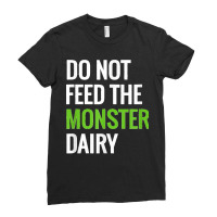 Dairy Free Monster Tee Dairy Allergy Design Ladies Fitted T-shirt | Artistshot