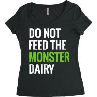 Dairy Free Monster Tee Dairy Allergy Design Women's Triblend Scoop T-shirt | Artistshot