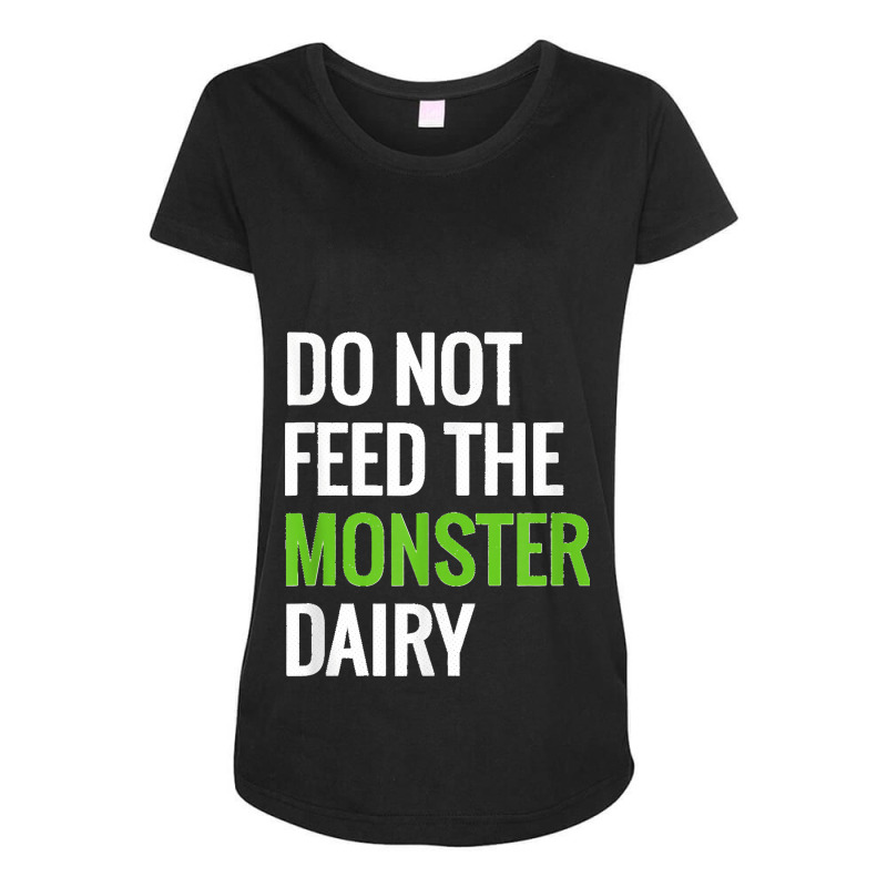 Dairy Free Monster Tee Dairy Allergy Design Maternity Scoop Neck T-shirt by cm-arts | Artistshot