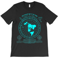 Gleason's New Standard Map Of The World, Flat Earth T-shirt | Artistshot