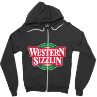 Resto, Western Sizzlin'(steakhouse) Zipper Hoodie | Artistshot