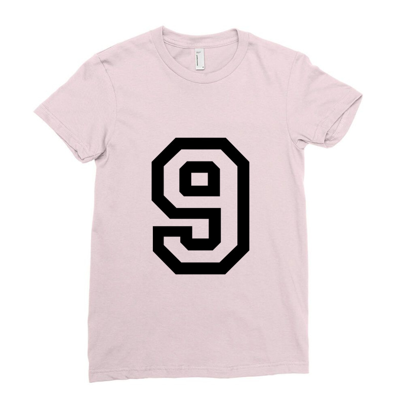 Number Nine Ladies Fitted T-Shirt by pagersuek | Artistshot