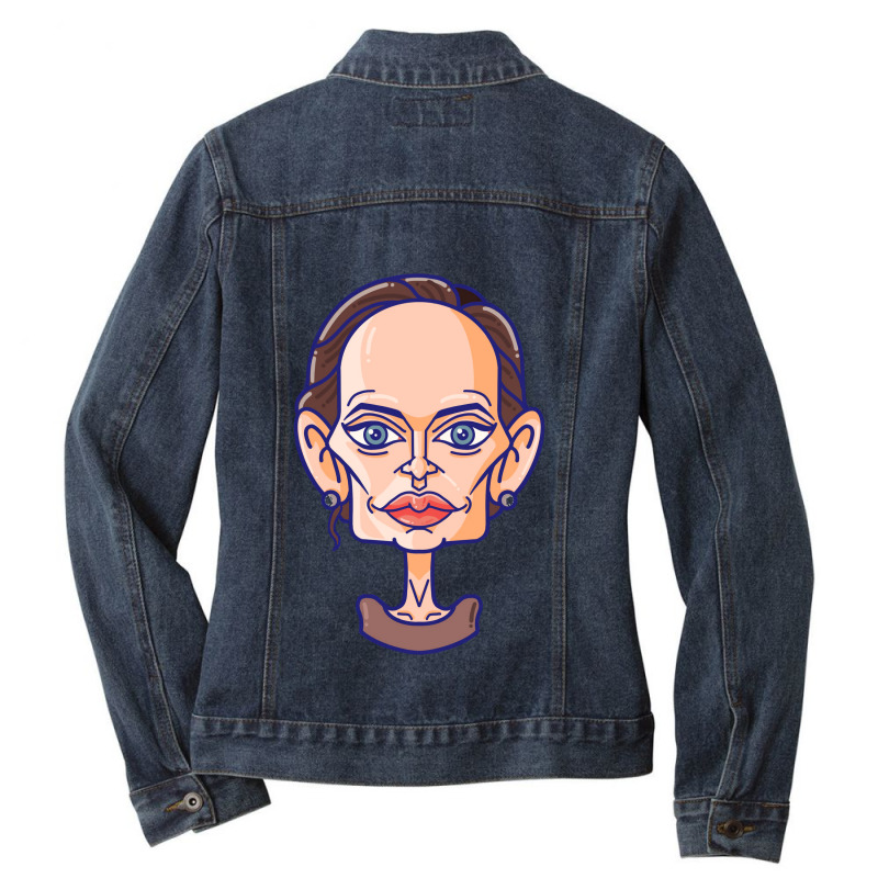 Lover Gifts Angelina Pretty Gifts Women Ladies Denim Jacket by Artist-Taniya | Artistshot